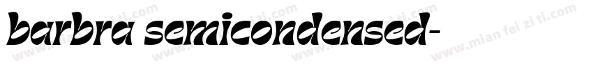 barbra semicondensed字体转换